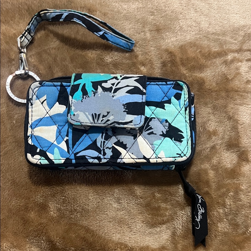 Vera Bradley Black and Blue Quilted Wallet